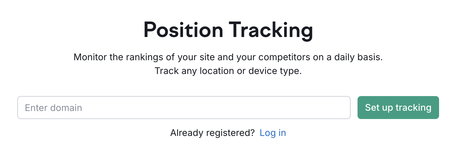 Position Trackking Tool